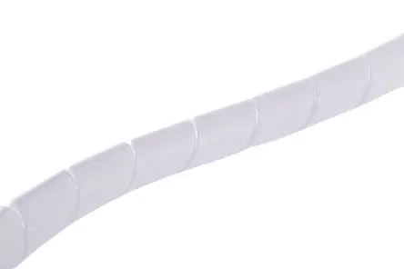 Produktfoto 1 von Thomas & Betts Spiral-Kabelumwicklung / 10 mm Polyethylen Natur, für Kabel-Ø 4 mm bis 130 mm, Länge 10 m