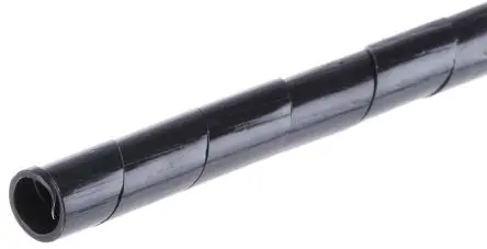 Produktfoto 1 von Thomas & Betts Spiral-Kabelumwicklung / 6 mm Polyethylen Schwarz, für Kabel-Ø 4 mm bis 50 mm, Länge 10 m