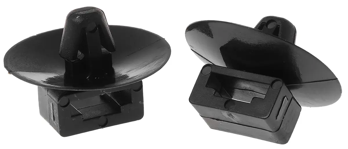 HellermannTyton Steckmontage, Pfeilspitze SFC Befestigungssockel, Nylon 6.6 Schwarz 15.5 mm x 8.6 mm Kabelbinder x 22 mm