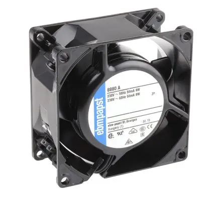 ebm-papst 8000 A Axiallüfter, Hülse, 230V ac / 9 W, 1750 U/min, 29 m³/h IP65 80 mm 80mm 38 mm