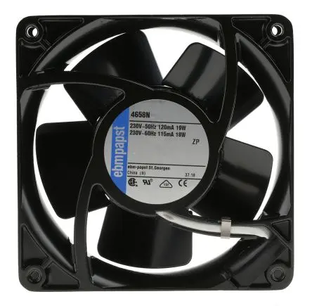 Produktfoto 1 von ebm-papst 4000 N Axiallüfter, Kugel, 230V ac / 19.5 W, 2950 U/min, 146 m³/h IP20 119 mm 119mm 38 mm