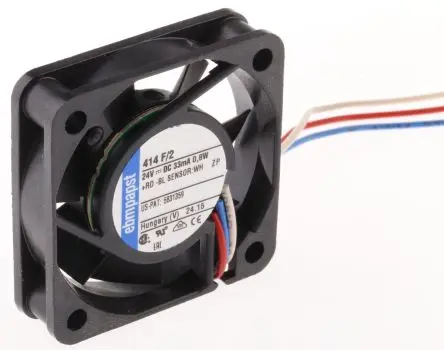 ebm-papst 400 F Axiallüfter, Hülse, 24V dc / 800 mW, 5400 U/min, 8 m³/h 40 mm 10mm 10 mm