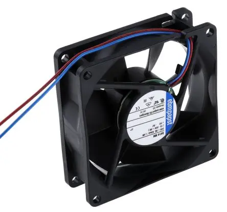 Produktfoto 1 von ebm-papst 8400 N Axiallüfter, Kugel, 24V dc / 1.4 W, 2600 U/min, 58 m³/h IP20 80 mm 25mm 25 mm