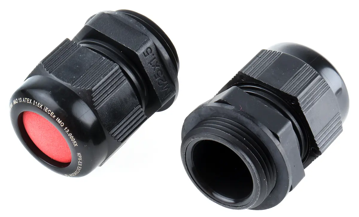 Produktfoto 1 von Kopex-EX CGM Kabelverschraubung, M25 Nylon Schwarz 11 mm/ 17 mm, IP66, IP68