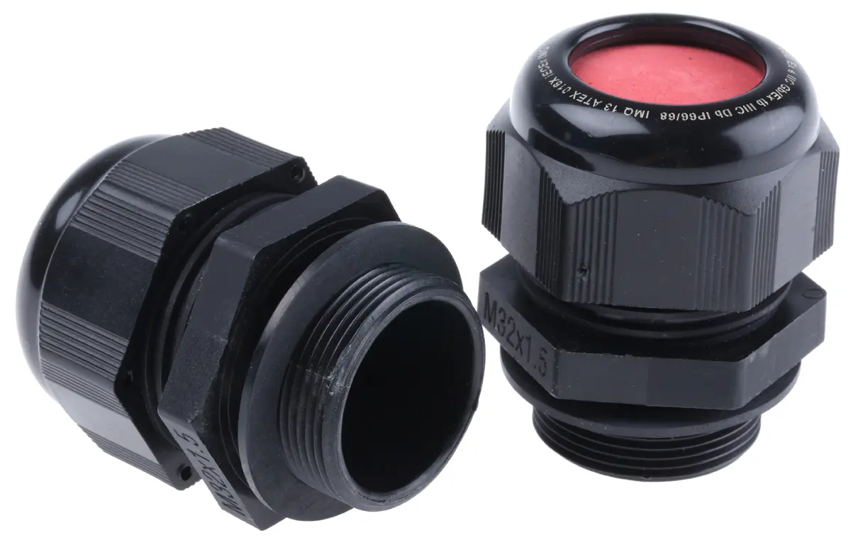 Produktfoto 1 von Kopex-EX CGM Kabelverschraubung, M32 Nylon Schwarz 15 mm/ 21 mm, IP68, IP66