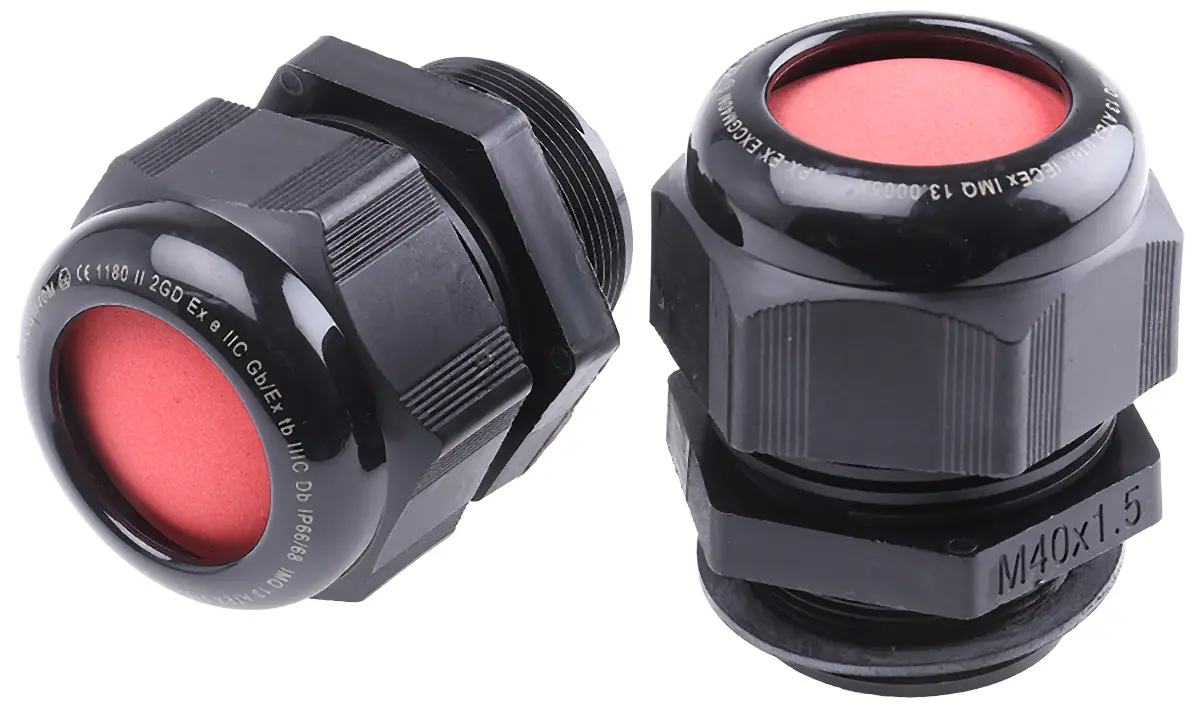Produktfoto 1 von Kopex-EX CGM Kabelverschraubung, M40 Nylon Schwarz 22 mm/ 32 mm, IP68, IP66
