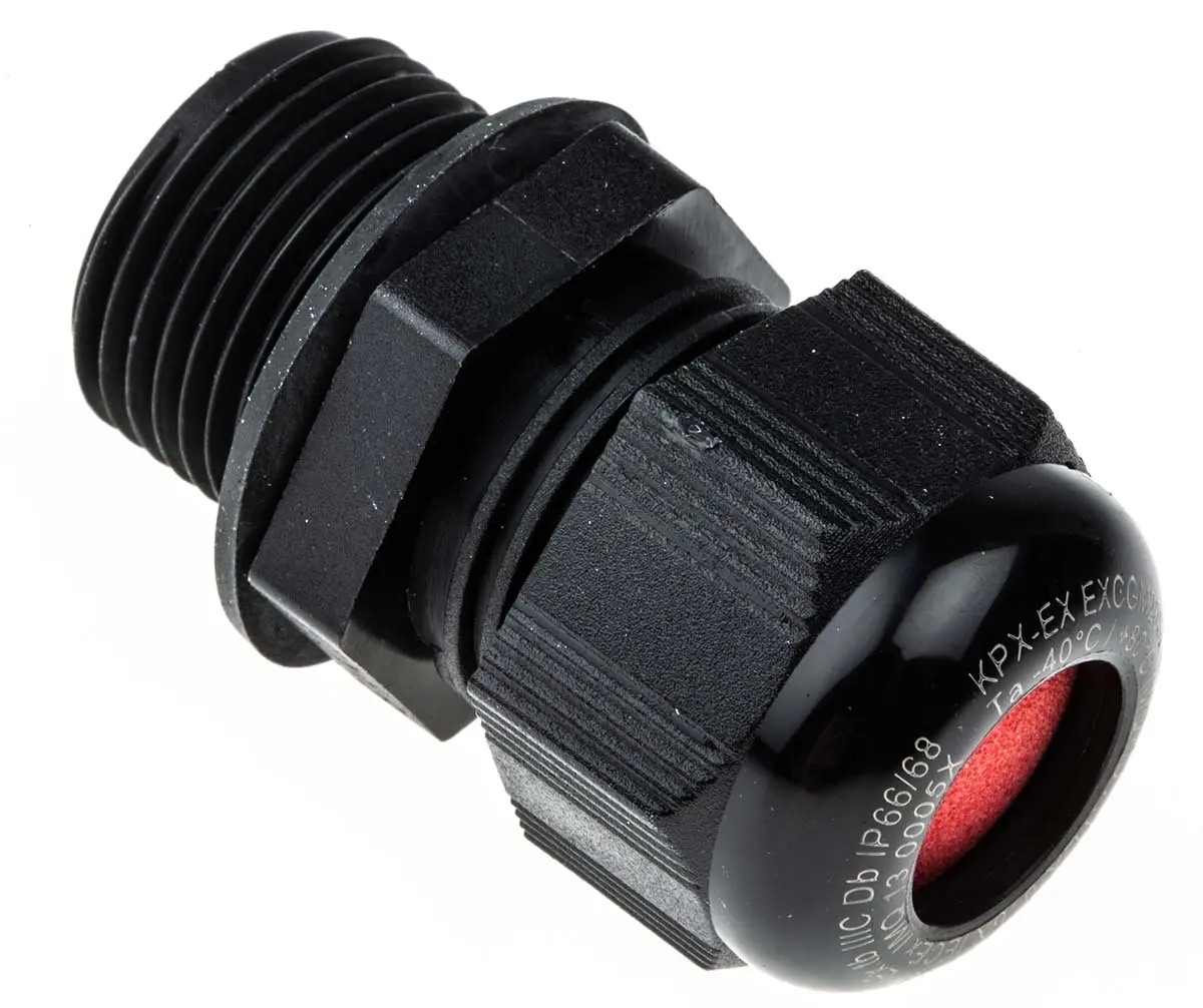 Produktfoto 1 von Kopex-EX CGM Kabelverschraubung, M20 Nylon Schwarz 6 mm/ 12 mm, IP68, IP66