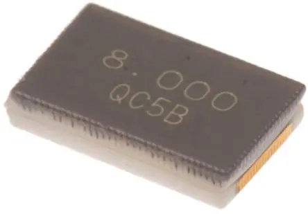 Produktfoto 1 von QANTEK 8 MHz Quarz, Oberfläche, ±20 ppm, 18 pF, B. 3.2mm, H. 1.1 mm, L. 5 mm, SMD, 2-Pin