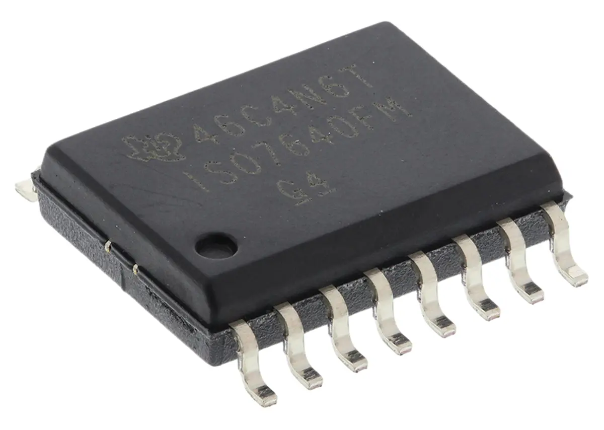 Produktfoto 1 von Texas Instruments Digital-Isolator, 4-Kanal 150 Mbps, 4243 Vrms 5.5 V, SOIC 10 μA 16
