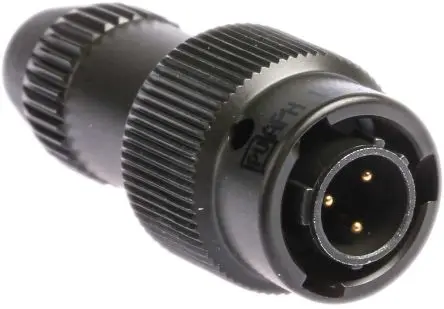 Produktfoto 1 von Amphenol Limited, 62 GB Messing MIL-Spec Rundsteckverbinder Gerade, 3-polig, Kabel, Gehäuse 8 Stecker, MIL-DTL-26482