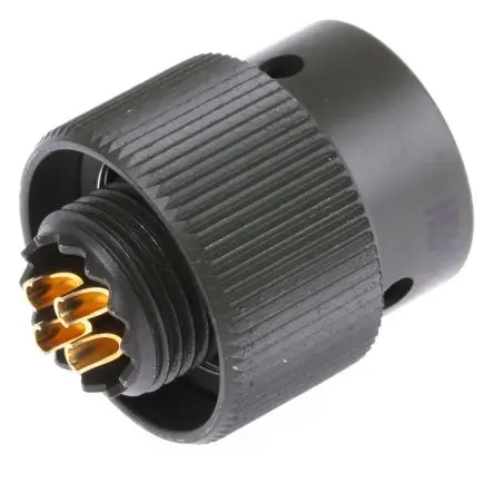 Produktfoto 1 von Amphenol Limited, 62 GB Messing MIL-Spec Rundsteckverbinder Gerade, 4-polig, Kabel, Gehäuse 8 Stecker, MIL-DTL-26482