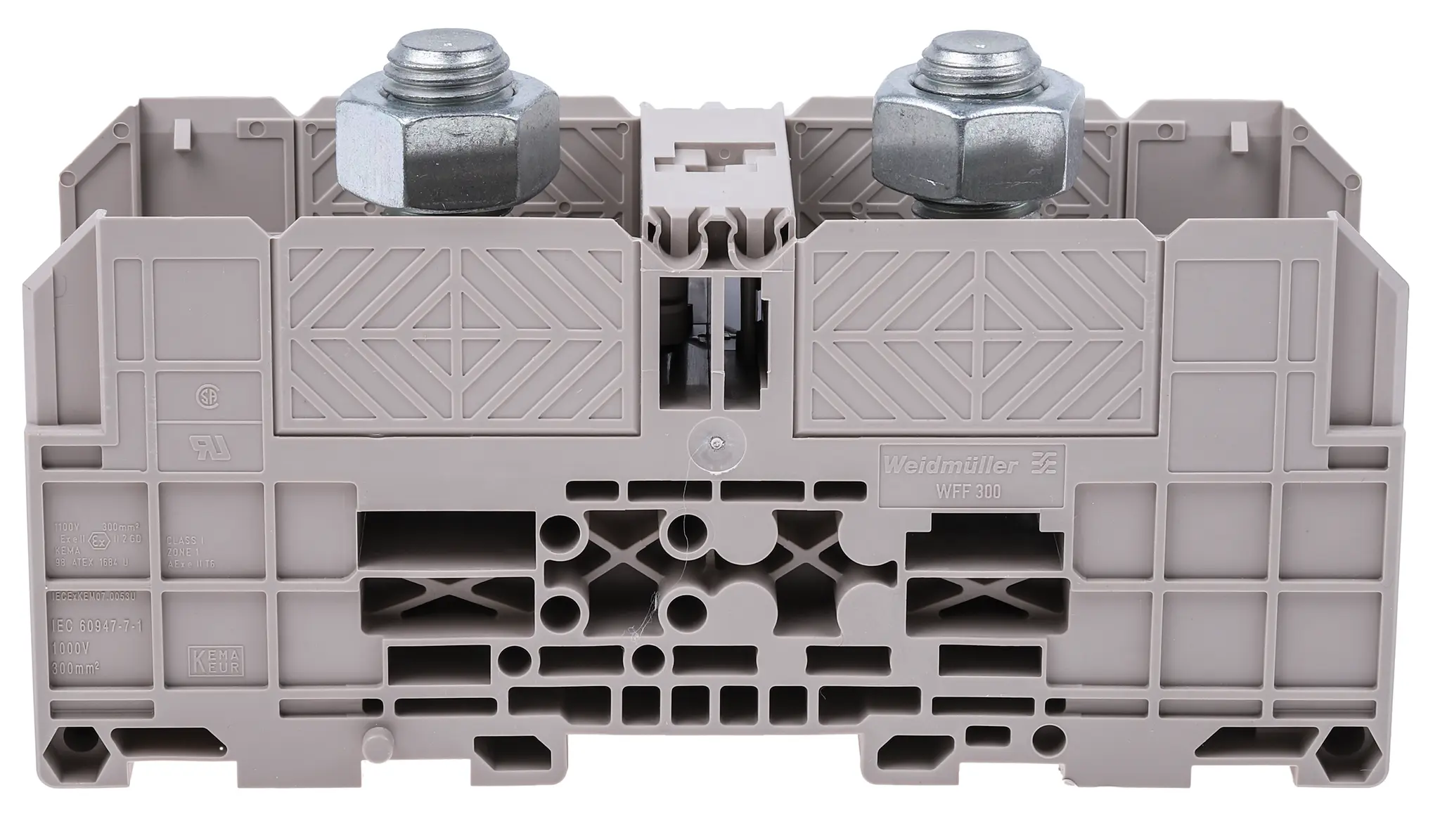 Produktfoto 1 von Weidmüller WFF Anschlussklemmenblock DIN-Schiene 1 Dunkelbeige, 25 to 240 mm², 1 kV Bolzen