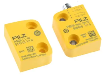 Produktfoto 1 von Pilz PSEN Magnetisch M8 Berührungsloser Sicherheitsschalter 24V dc aus Kunststoff, 2 Schließer, Magnetisch Betätiger