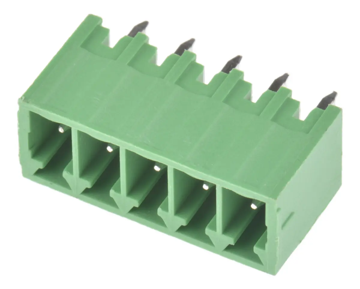 Produktfoto 1 von Wurth Elektronik 3211 Steckbarer Klemmenblock Header 5-Kontakte 3.5mm-Raster Gerade