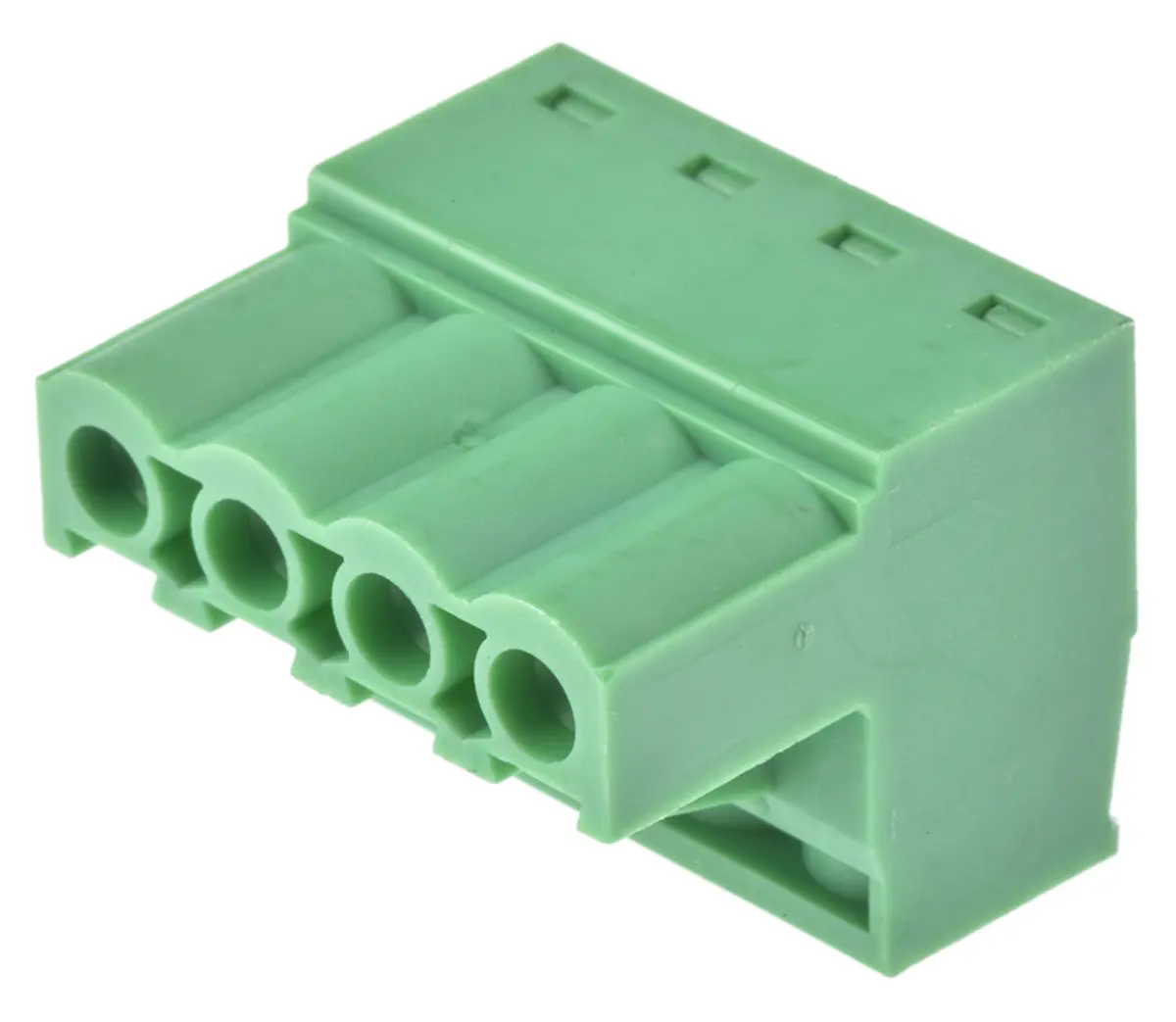 Produktfoto 1 von Wurth Elektronik 3527 Steckbarer Klemmenblock Steckverbinder 4-Kontakte 5mm-Raster Gerade