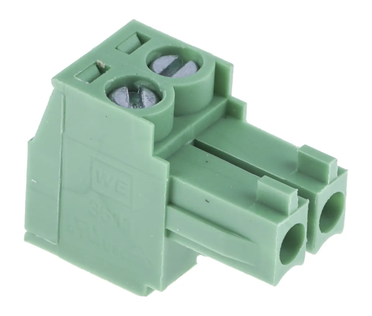 Produktfoto 1 von Wurth Elektronik 3611 Steckbarer Klemmenblock Steckverbinder 2-Kontakte 3.5mm-Raster Gerade