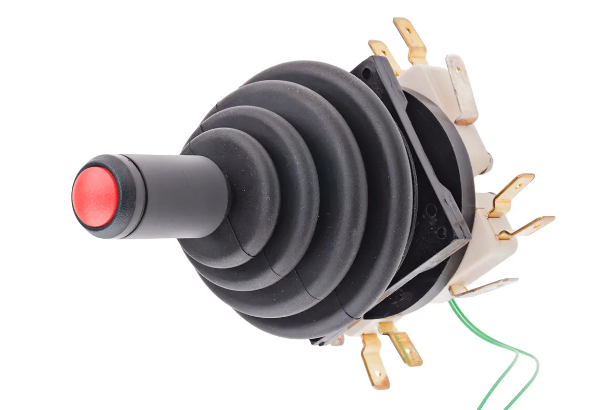 RS PRO Joystick, 2-Achsen Federrückstellung, 250V ac / 5 A @ 250 V ac, IP 65 Griff Typ Knopf