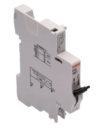 Produktfoto 1 von Lovato P1 Hilfskontakt 1-polig DIN-Hutschiene, 1 Wechsler mit Schraube Anschluss 6 A, 230V, 400 V