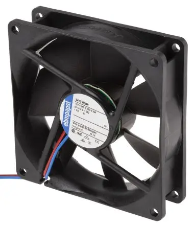 Produktfoto 1 von ebm-papst 3400 N Axiallüfter, Sintec, 12V dc / 3.2 W, 3250 U/min, 102 m³/h IP68 92 mm 92mm 25 mm
