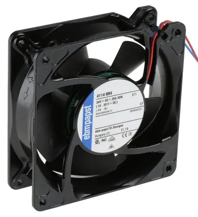 Produktfoto 1 von ebm-papst 4100 NH4 - S-Force Axiallüfter, Kugel, 24V dc / 30 W, 6800 U/min, 355 m³/h IP20 119 mm 38mm 38 mm