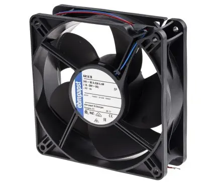 Produktfoto 1 von ebm-papst 4400 Axiallüfter, Kugel, 24V dc / 5.2 W, 3650 U/min, 205 m³/h IP20 119 mm 38mm 38 mm