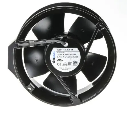Produktfoto 1 von ebm-papst W2E143 Axiallüfter, Kugel, 230V ac / 29 W 0.12 A, 3300 U/min, 500 m³/h IP22 150 mm 172mm 51 mm