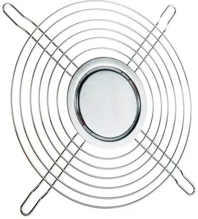 Produktfoto 1 von ebm-papst LZ30 Fingerschutz, Gr. 119 x 119 mm, Metall, Stahl, Schraublochabstand 104.78 mm 153.5 mm, Grau 153.5mm 5 mm