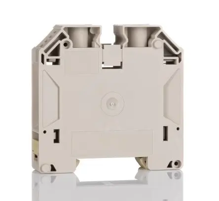 Produktfoto 1 von Weidmüller W Anschlussklemmenblock für Durchkontaktierung 1 Dunkelbeige, 50mm², 1kV Schraubbefestigung