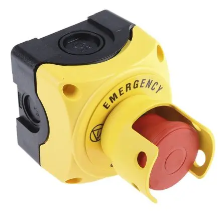 Produktfoto 1 von Lovato S1P Not-Aus-Drucktaster, SMD, Ø 22.3 mm, 1 Öffner IP67, IP66, IP69K, 72mm, x 97.4 mm, Zugentriegelung