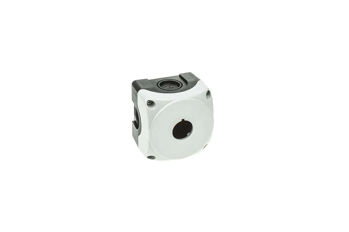 Produktfoto 1 von Lovato Platinum Drucktastengehäuse, 1 x Ø 22 mm, Grau, Kunststoff, IP66, IP40, IP69K