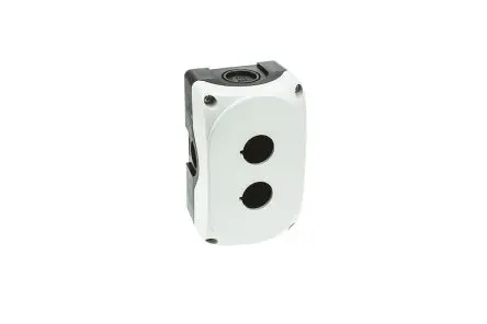 Produktfoto 1 von Lovato Platinum Drucktastengehäuse, 2 x Ø 22 mm, Grau, Kunststoff, IP67, IP69K, IP66