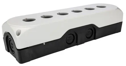 Produktfoto 1 von Lovato LPZP Steuerstation-Gehäuse, 6 x Ø 22 mm, Grau, Polycarbonat, IP69K, IP67, IP66