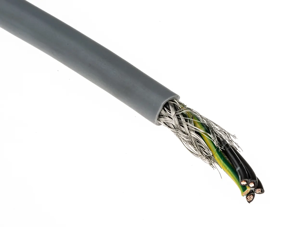 Produktfoto 1 von RS PRO CY Steuerkabel, 5-adrig 0.75 mm² 18 AWG Litze, 50 m Grau Geschirmt, Polyvinylchlorid