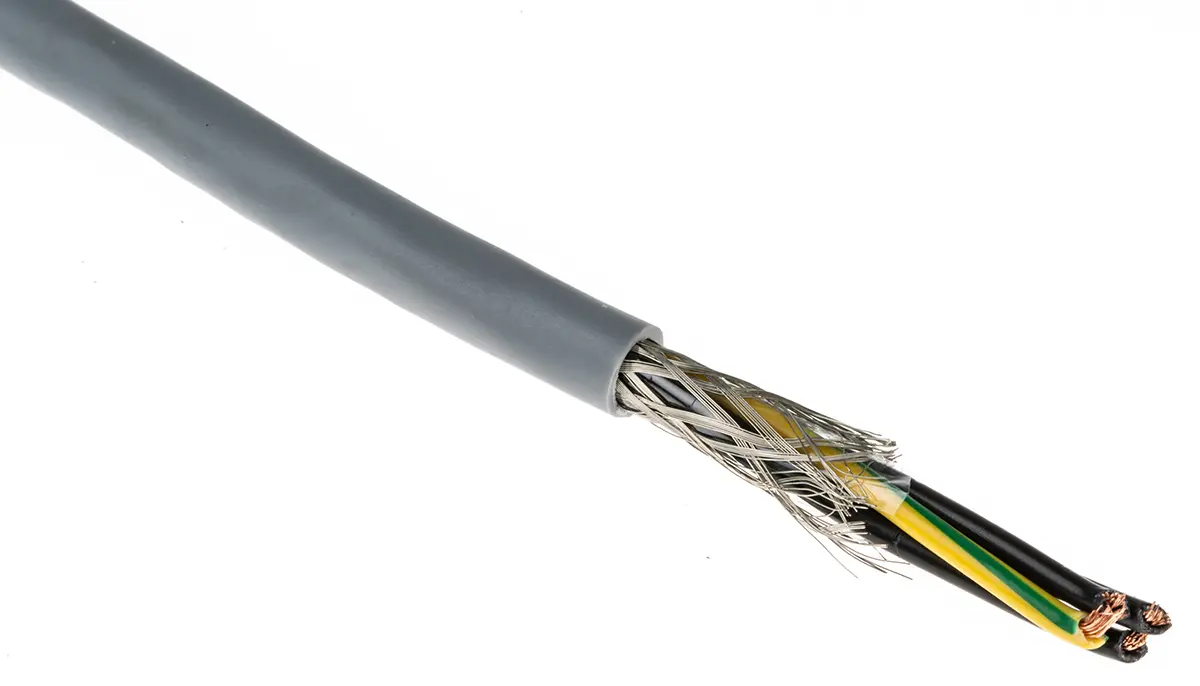Produktfoto 1 von RS PRO CY Steuerkabel, 4-adrig 0.5 mm² 20 AWG Litze, 50 m Grau Geschirmt, Polyvinylchlorid