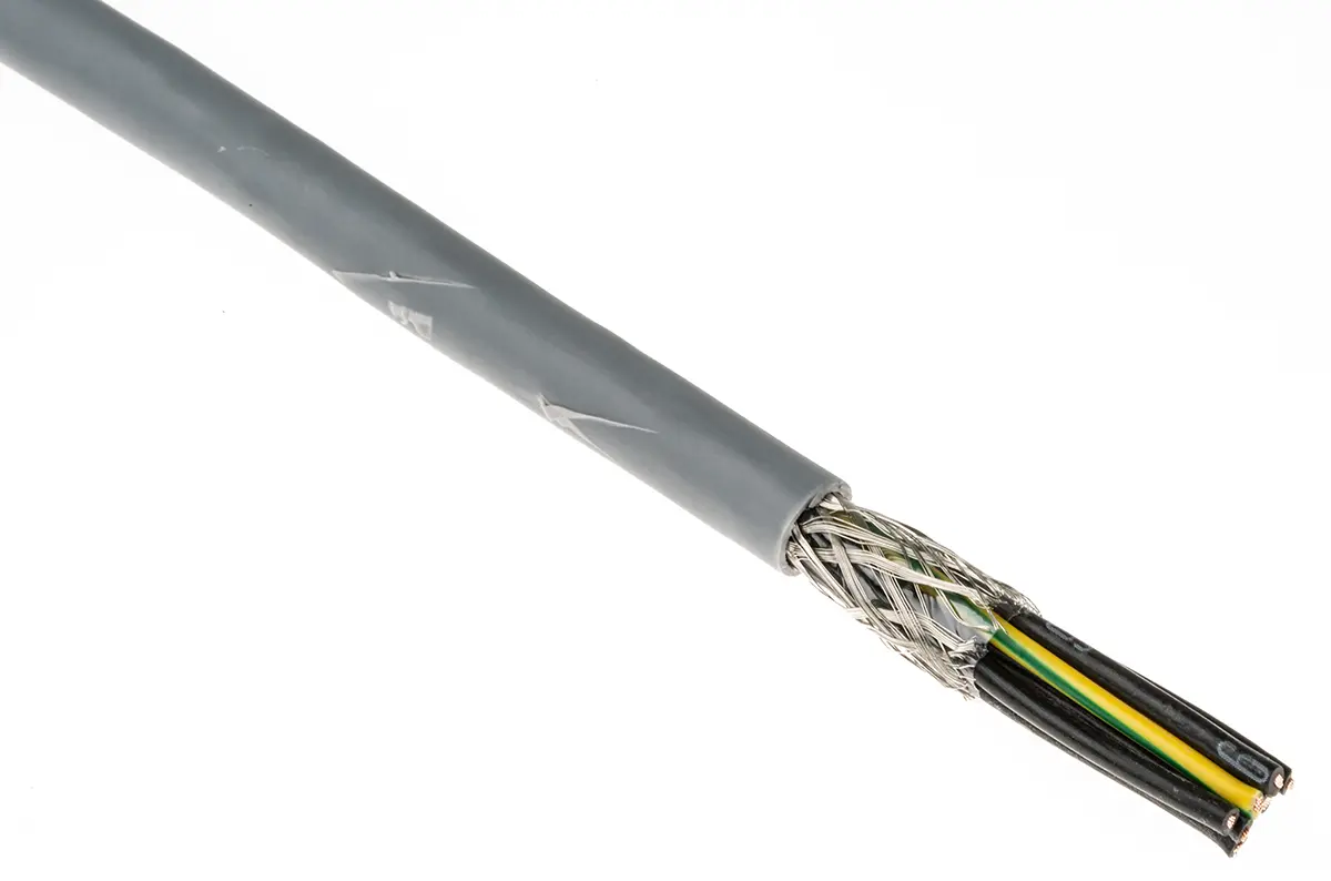 Produktfoto 1 von RS PRO CY Steuerkabel, 7-adrig 0.5 mm² 20 AWG Litze, 50 m Grau Geschirmt, Polyvinylchlorid