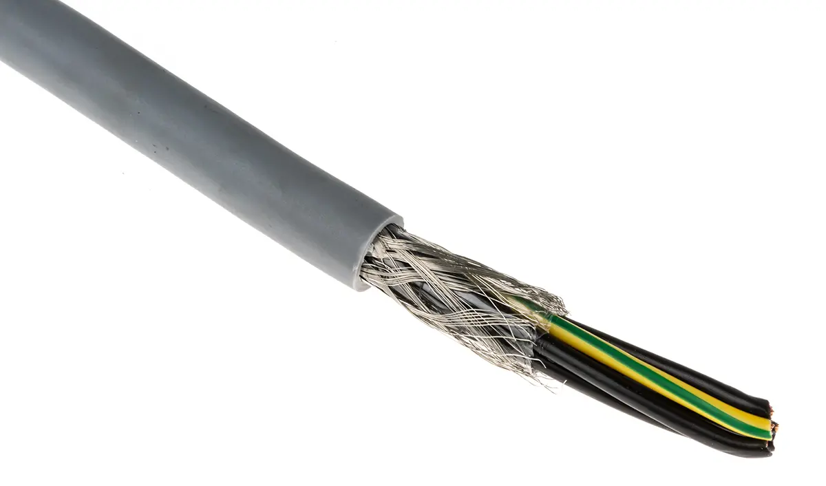 Produktfoto 1 von RS PRO CY Steuerkabel, 7-adrig 1 mm² 17 AWG Litze, 50 m Grau Geschirmt, Polyvinylchlorid