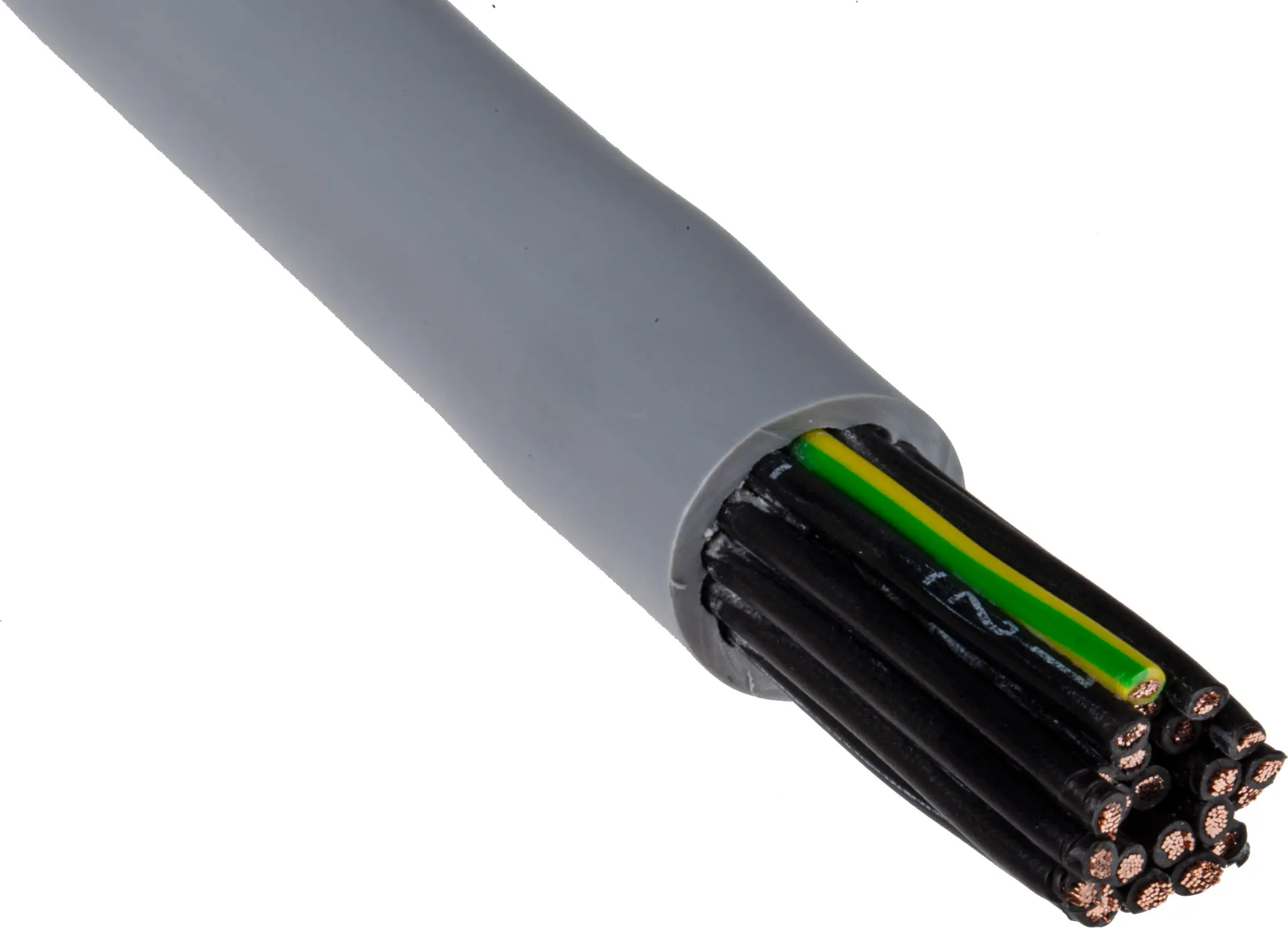 Produktfoto 1 von RS PRO YY Steuerkabel, 25-adrig 1 mm² 17 AWG Ungeschirmt Grau, 50 m, Polyvinylchlorid