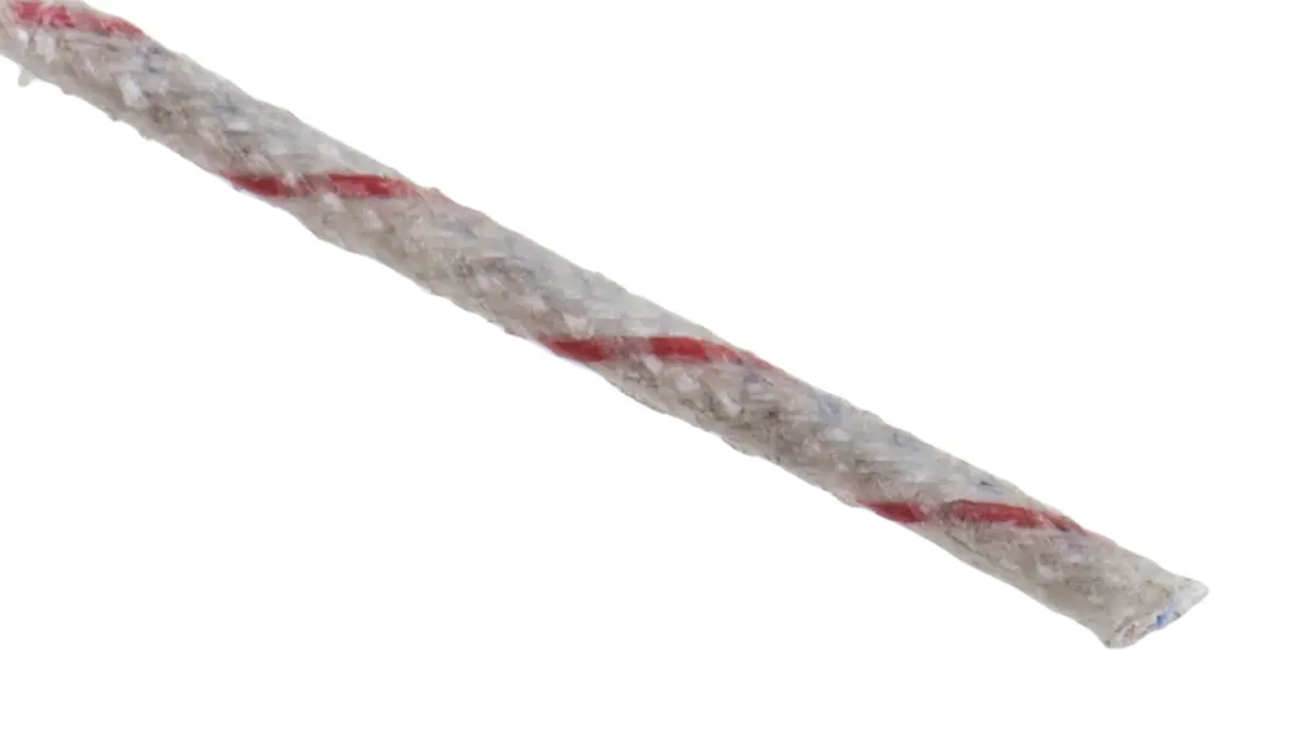 Produktfoto 1 von RS PRO Ungeschirmt 1/0.315mm Glasfaser-isoliert Thermoelement Kabel/Draht für Thermoelement Typ K, L. 50m, max. +350°C