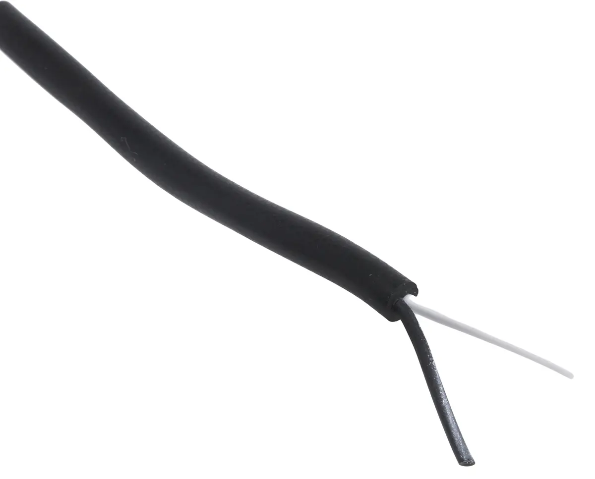 Produktfoto 1 von RS PRO Ungeschirmt 7/0,2mm Silikongummi-isoliert Thermoelement Kabel/Draht für Thermoelement Typ J, L. 25m, max. +200°C