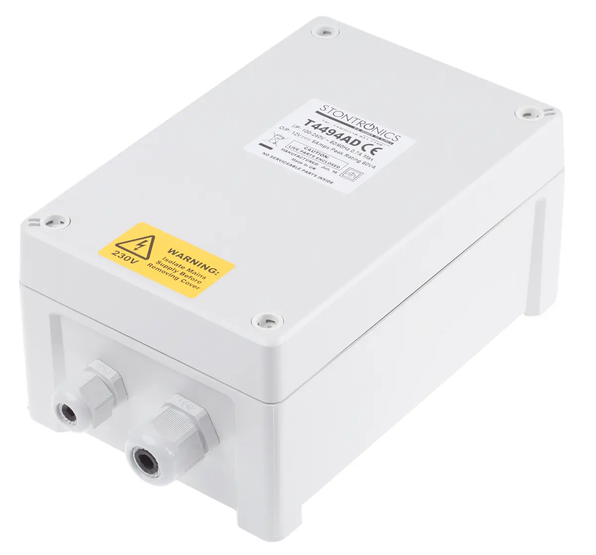 Produktfoto 1 von RS PRO Schaltnetzteil, 12V dc / 5A 60W 100 → 240V ac Geschlossen, Kabel