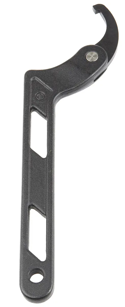 Produktfoto 1 von RS PRO C-Schraubenschlüssel, 32 mm - 76 mm, Brüniert, Länge 155 mm S45C