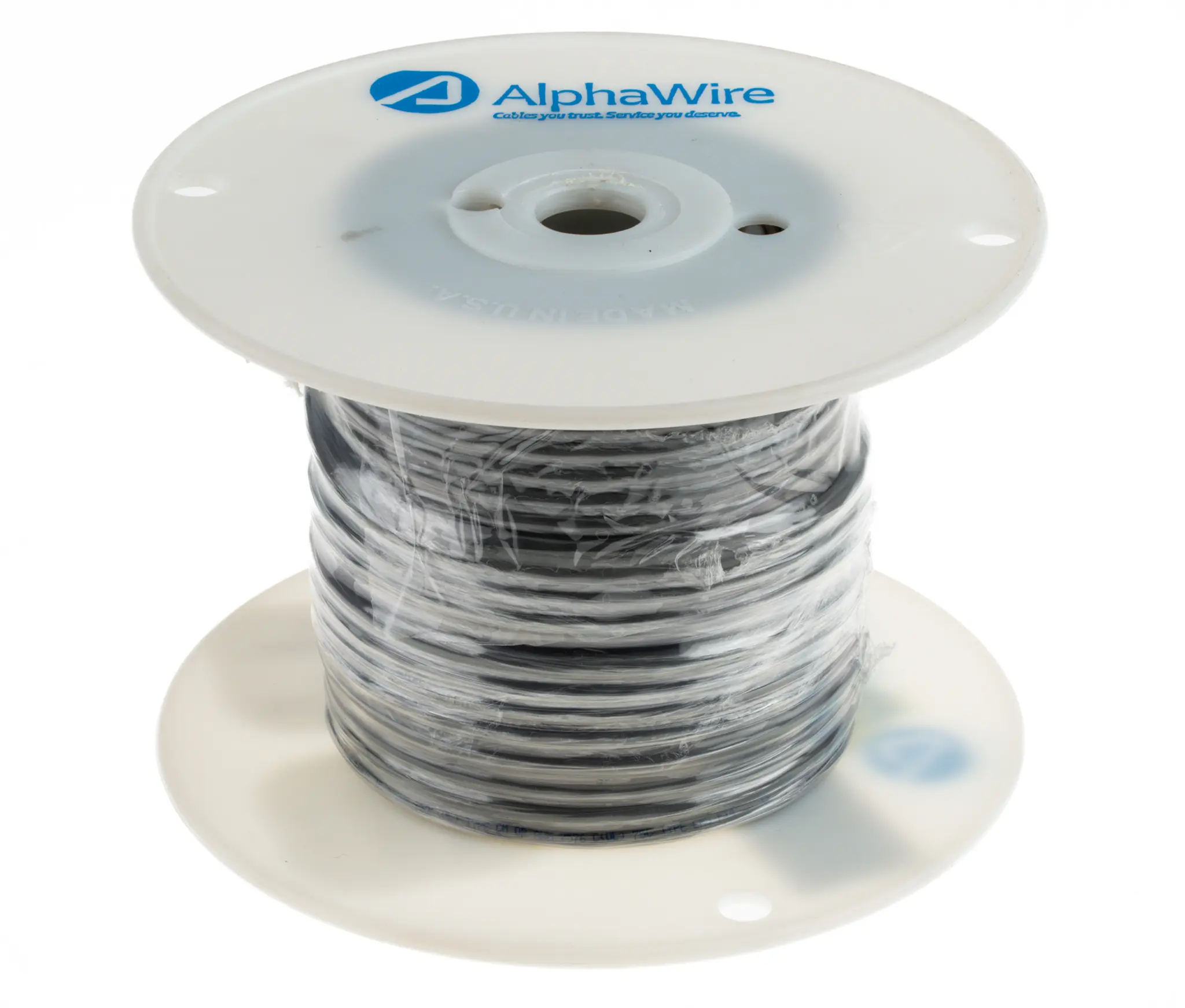 Produktfoto 1 von Alpha Wire Alpha Essentials Communication & Control Steuerkabel, 4-adrig 0.35mm² 22 AWG Grau Ungeschirmt, 30 m,