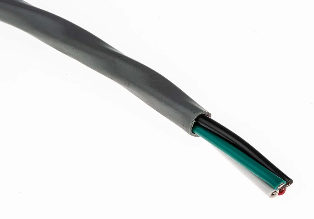 Produktfoto 1 von Alpha Wire Alpha Essentials Communication & Control Steuerkabel, 4-adrig 0.81mm² 18 AWG Grau Ungeschirmt, 30 m,
