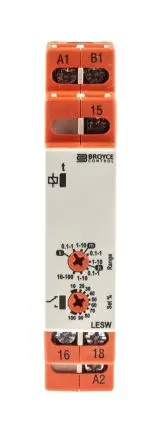 Produktfoto 1 von Broyce Control LESW Zeitrelais, DIN-Hutschiene 230 V dc 12V ac, 230 V ac, 0.1 s to 100 h, 1 Kont. 1, 1-poliger
