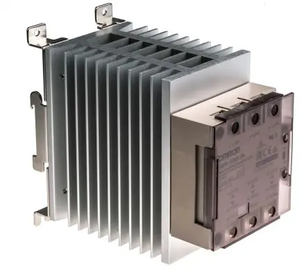Produktfoto 1 von Omron G3PE Three Phase DIN-Hutschiene Halbleiterausgang, 3PNO 528 V ac 24V dc / 35 A