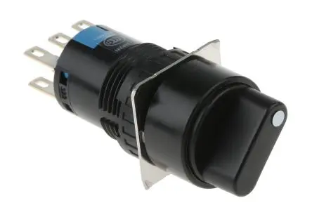 Produktfoto 1 von A6 Wahlschalter 2-Stufen Beleuchtet IP40, IP65, 2-poliger Umschalter Wurfwinkel 90 °