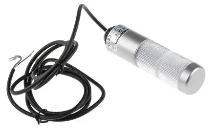 Produktfoto 1 von Werma Kompakt 37 LED Signalturm Summer 2-stufig Linse Grün, Klar 24V ac/dc Dauer Bohrung, Basis, Halterung 140.5 mm