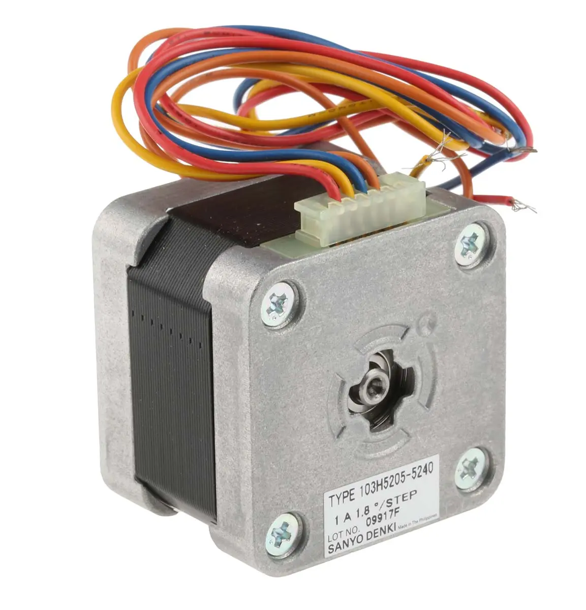 Produktfoto 1 von Sanyo Denki 1.8 ° Schrittmotor 24 V / 1 A 0.265 Nm, 42 x 42 mm Wellen-Ø 5 mm