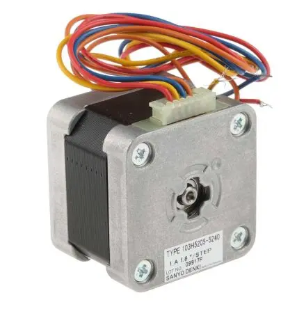 Produktfoto 1 von Sanyo Denki 1.8 ° Schrittmotor 24V / 1A 0.265Nm, 42 x 42 mm Wellen-Ø 5 mm