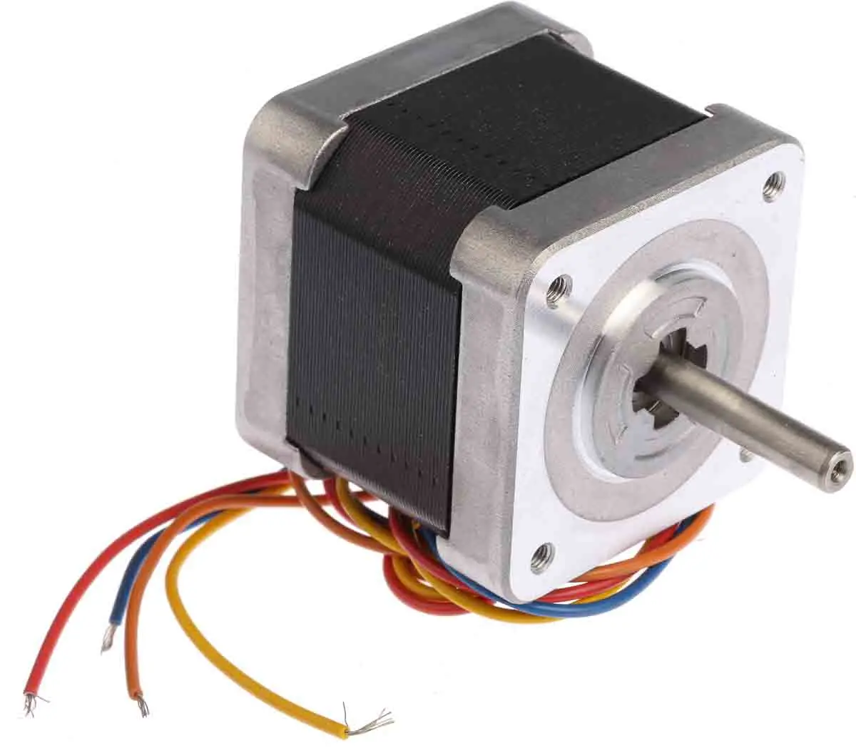 Produktfoto 1 von Sanyo Denki  Hybrid 1.8° Schrittmotor 24 V / 1 A 0.39Nm 6-adrig, 42 x 42mm Wellen-Ø 5mm